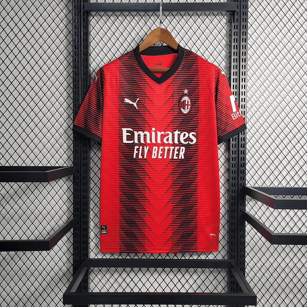 Camisola Milan vermelha Home 2023/24