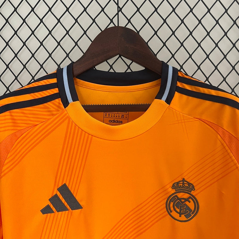 Camisola Real Madrid laranja Away 2024/25