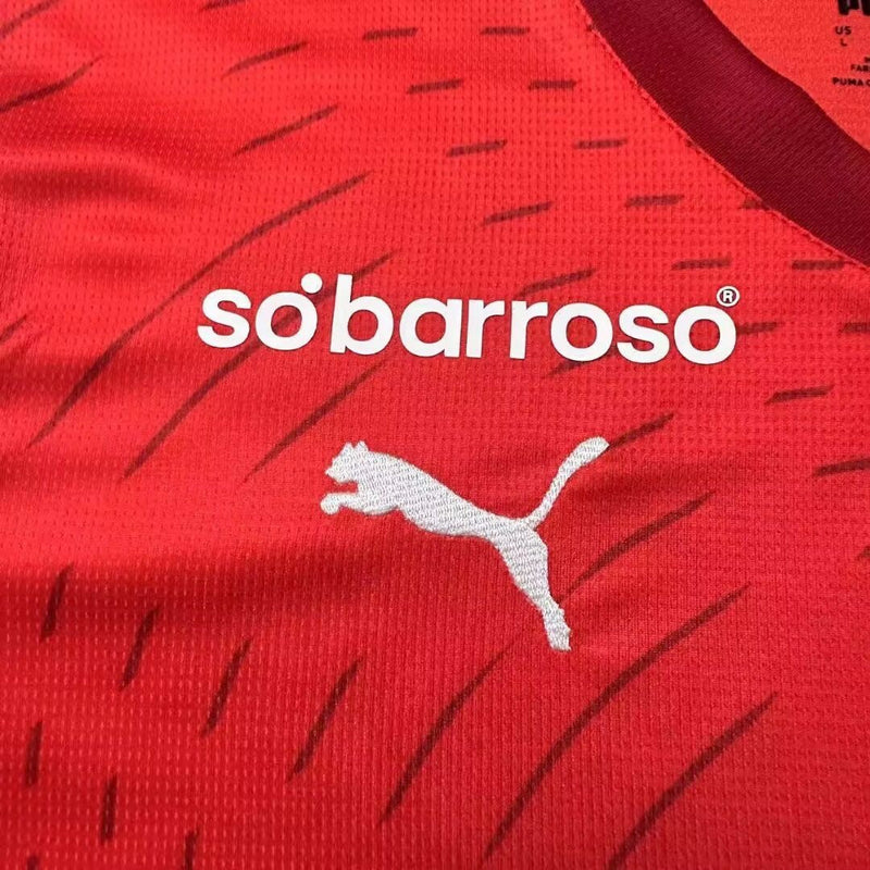 Camisola Braga Vermelha home 2024/25