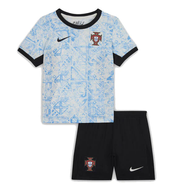 Conjunto infantil Portugal Azul Away Euro 2024