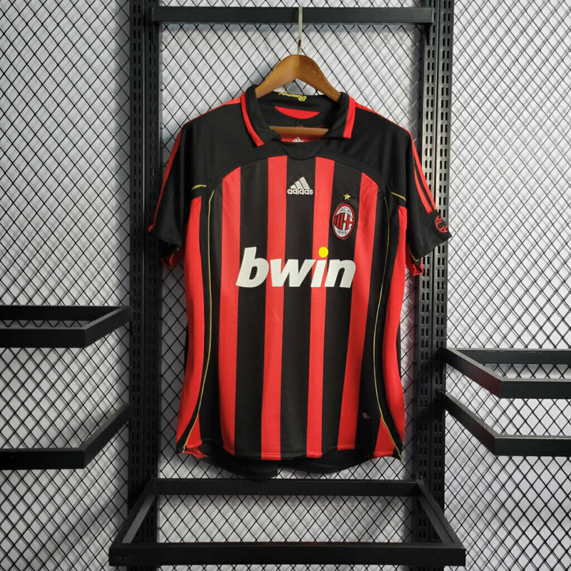 Camisola AC Milan Retrô 2006/07 - vermelha e preta