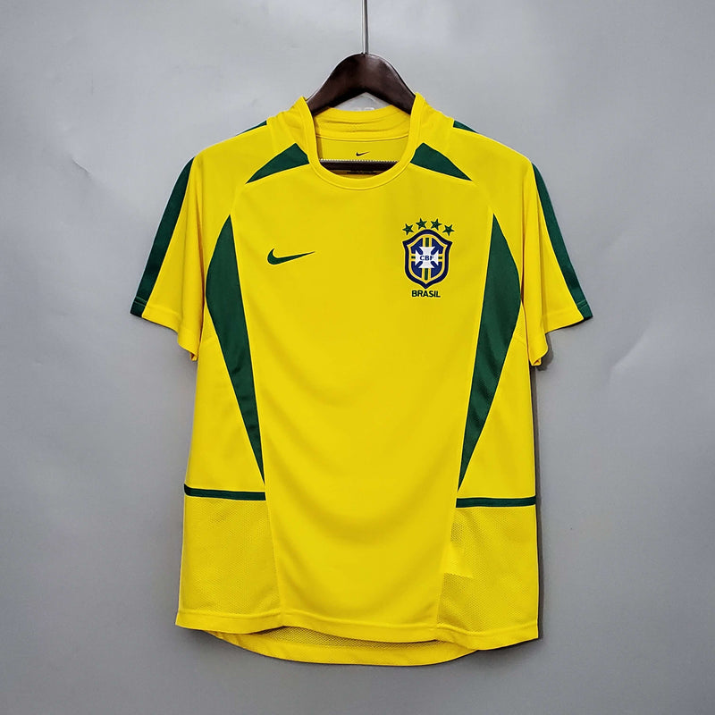 Camisola Retrô Seleção Brasil 2002/02 Home