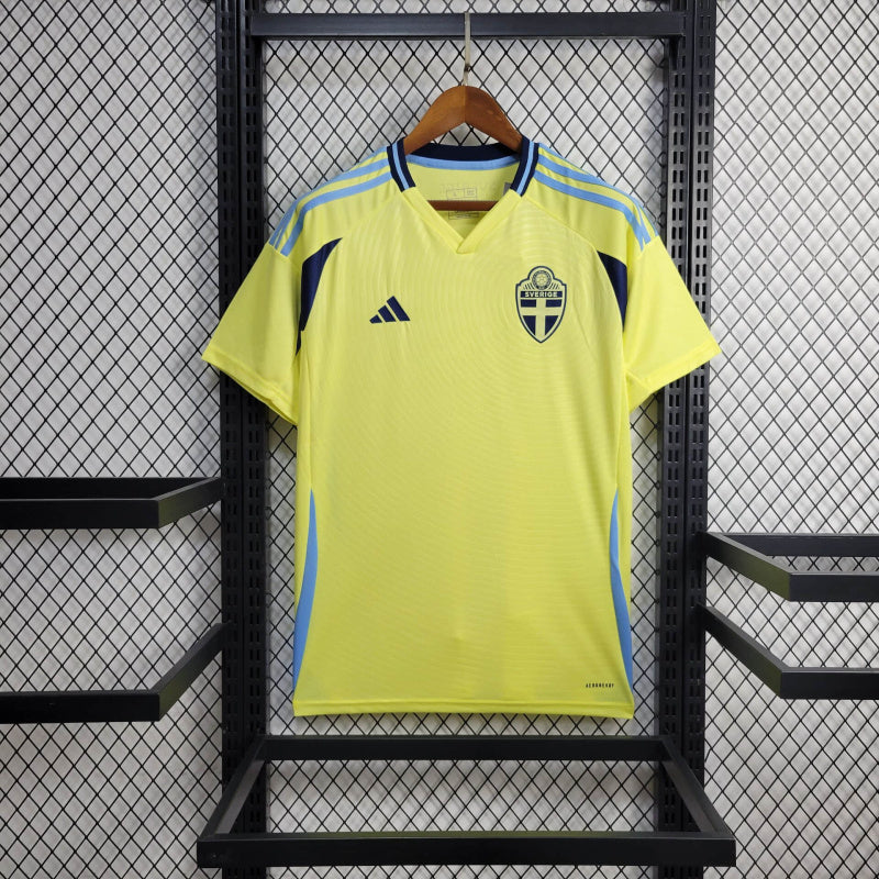 Camisola Suécia amarela Home Euro 2024/25