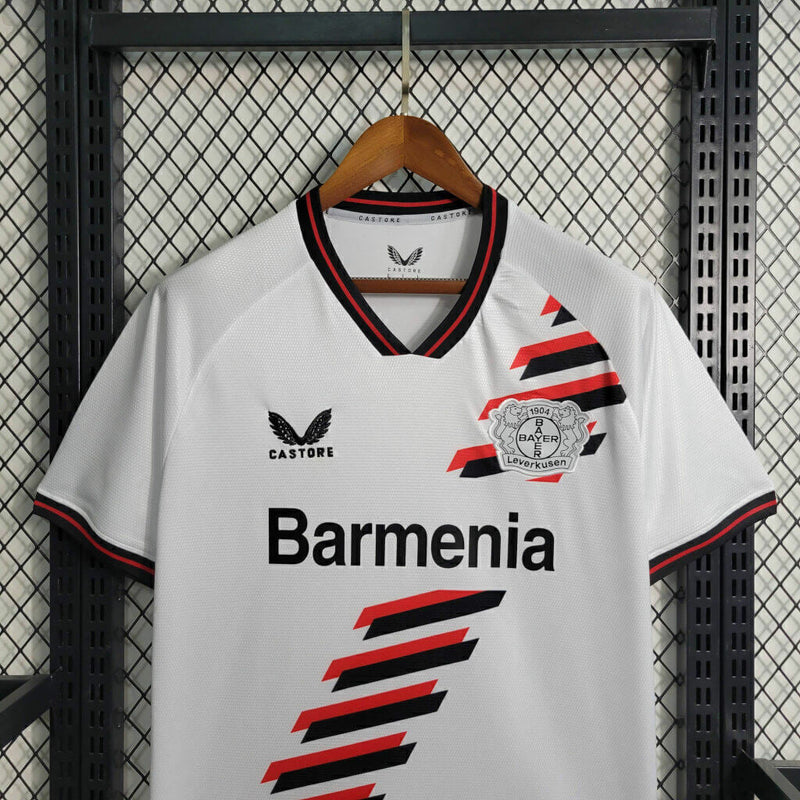 Camisola Bayer 04 Leverkusen Branca Away 2023/24