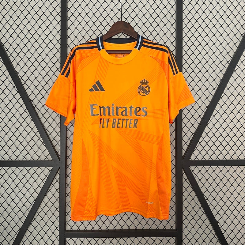 Camisola Real Madrid laranja Away 2024/25