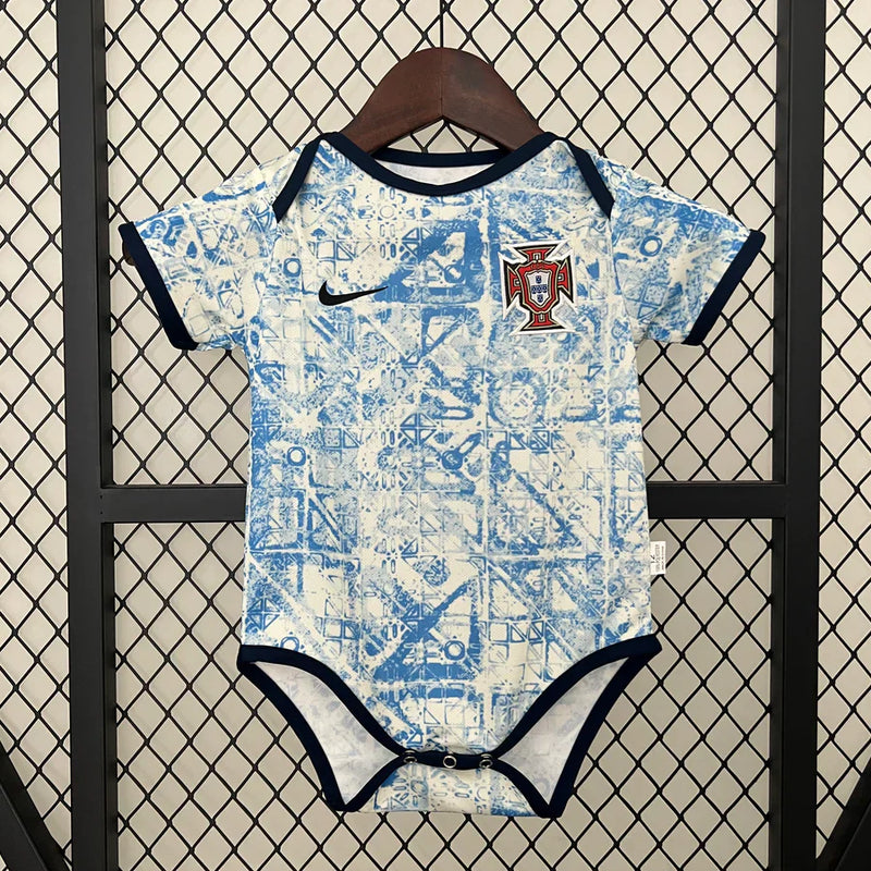 Body bebê Portugal Azul Away  - Euro 2024