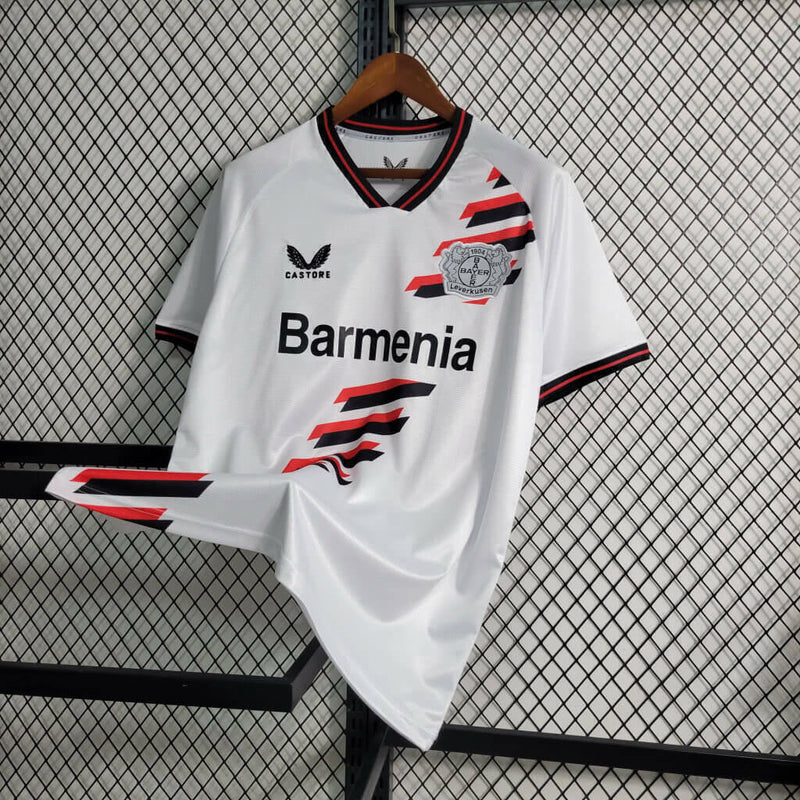 Camisola Bayer 04 Leverkusen Branca Away 2023/24