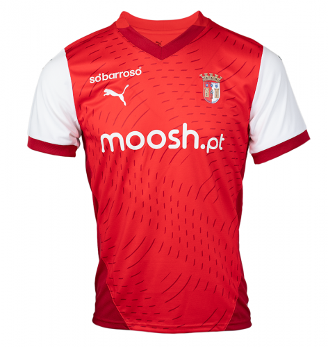 Camisola Braga Vermelha home 2024/25