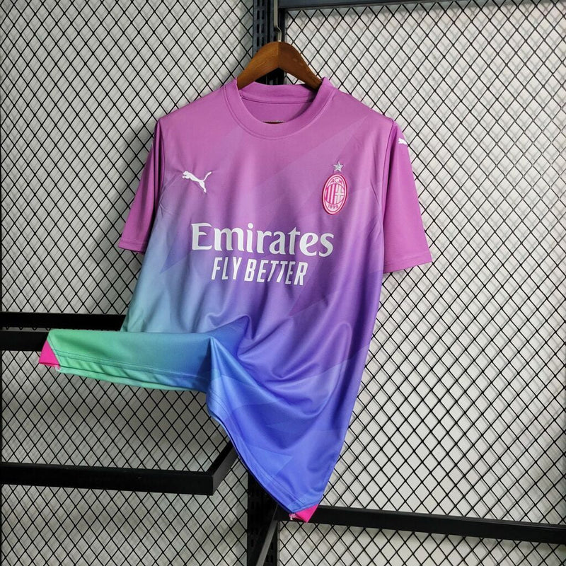 Camisola Milan rosa Third 2023/24