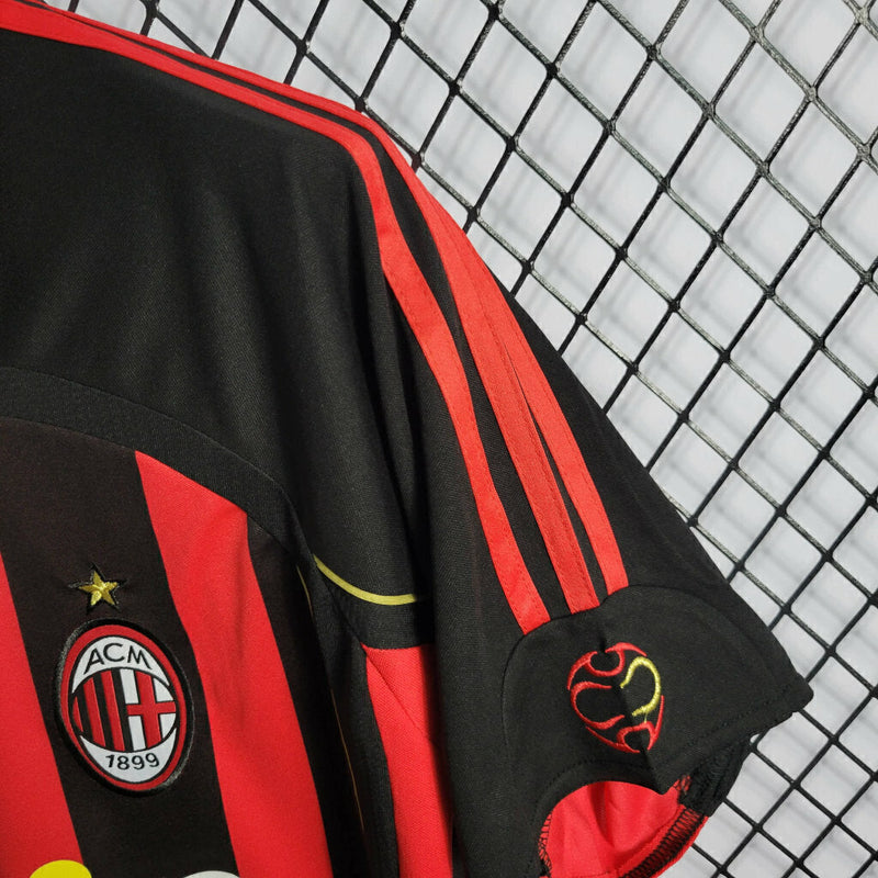 Camisola AC Milan Retrô 2006/07 - vermelha e preta