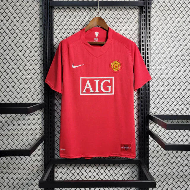 Camisola Retrô Manchester United Home 2007/08