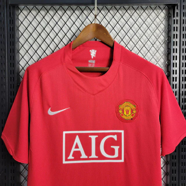 Camisola Retrô Manchester United Home 2007/08