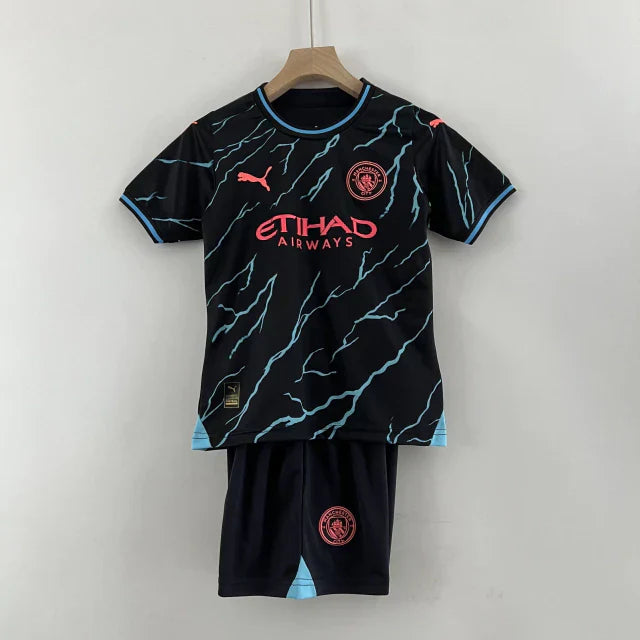 Conjunto Infantil Manchester City Third 2023/24